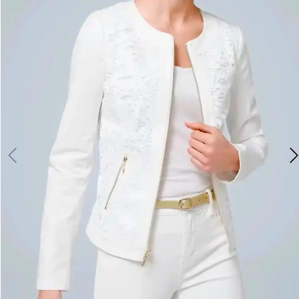 White House Black Market White jacket